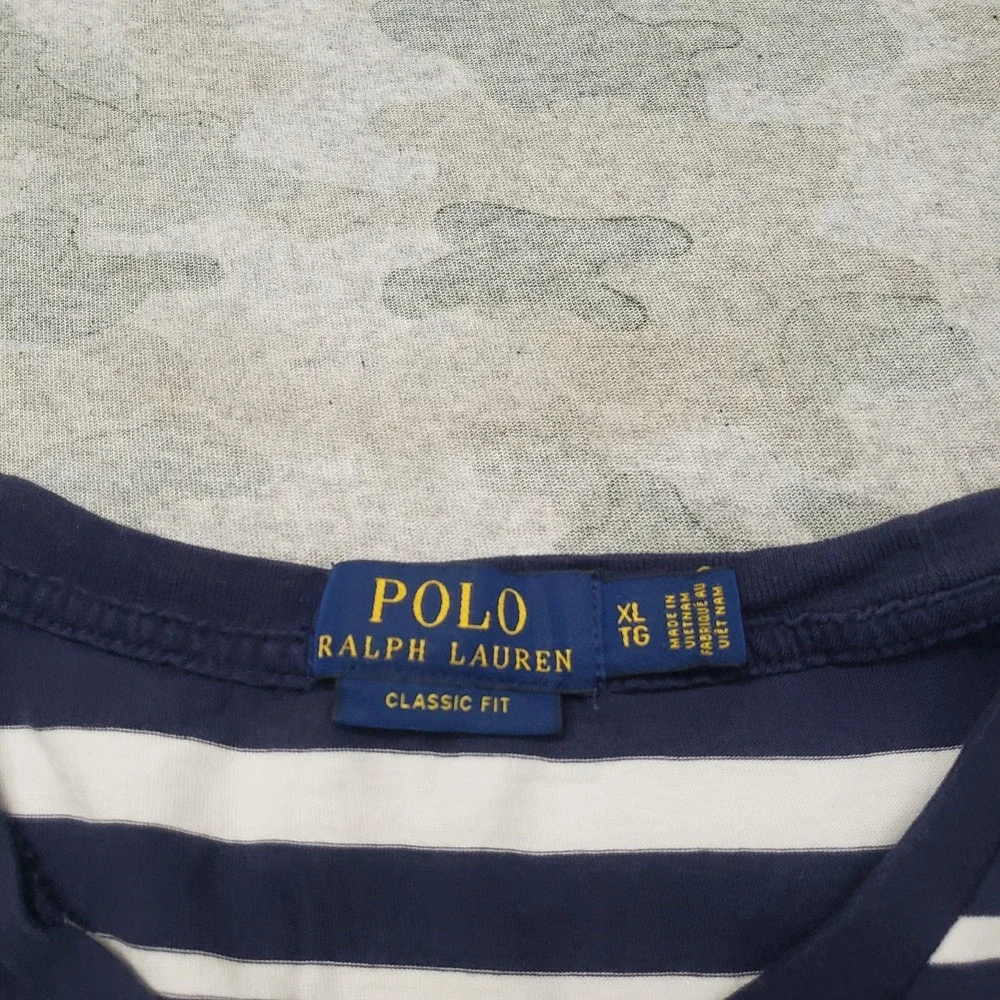 Polo‎ Ralph Lauren Shirt Mens XL Blue Classic Fit Pockets Short Sleeve